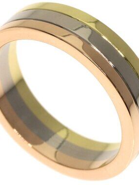 Cartier Three Color 48 Ring 18K Yellow Gold White Pink